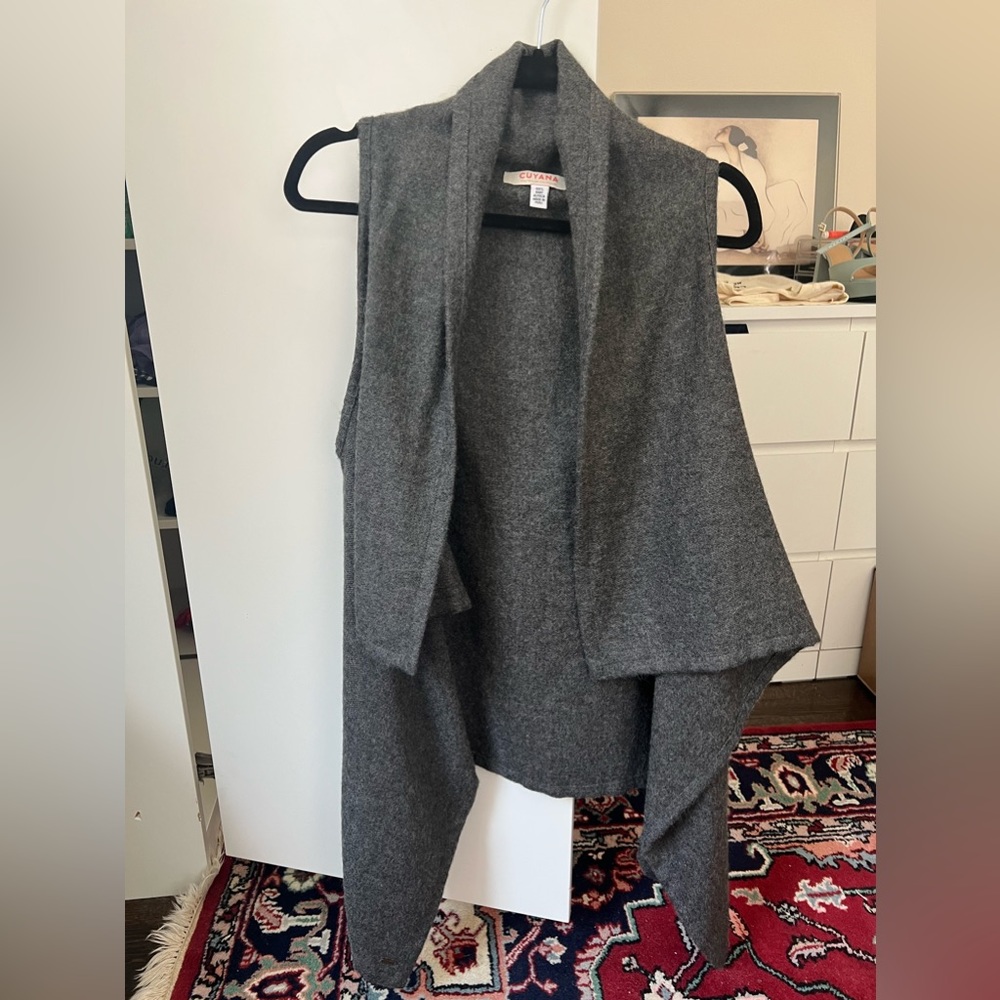 Cuyana Baby Alpaca Open Shrug Vest